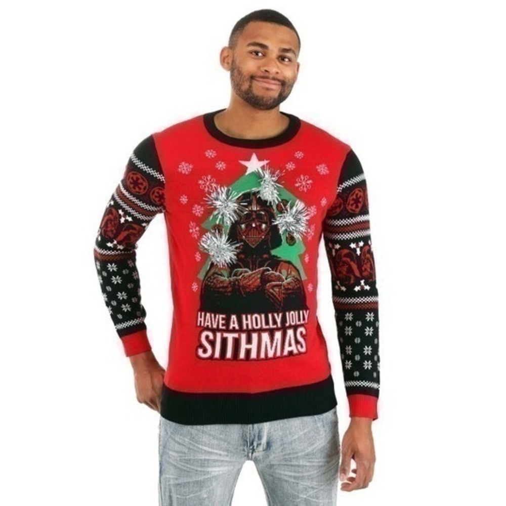 Star Wars Darth Vader Ugly Christmas Sweater Size Medium